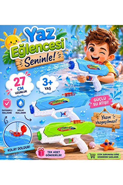 SAZE Yaz eğlencesini çocuklar için daha keyifli hale getiren 27 cm su atıcılı...