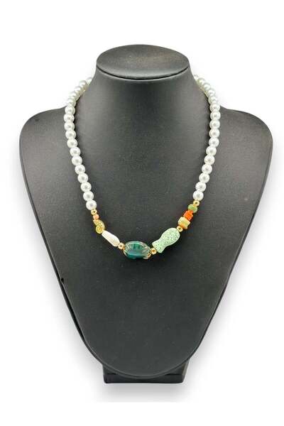 Bozhi Necklace Glass Beads Casual Elegance
