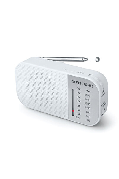 Muse Ραδιόφωνο M-025RW Μπαταρίας Λευκό Αναλογικό