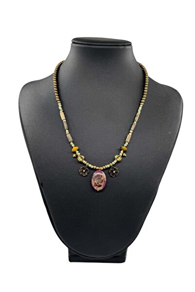 Bozhi Necklace Glass Beads Luminous Style