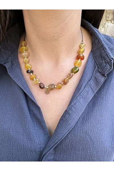Bozhi Necklace Glass Beads Luminous Style