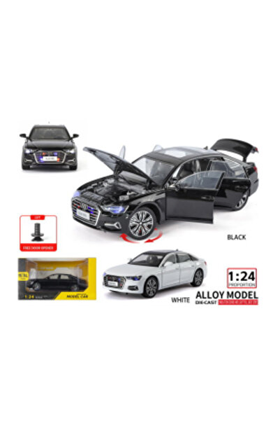CasaDesteapta.ro Jucarie Mașină Audi A6L Negru 1:24 Scara, Die-Cast, Sunet & ...