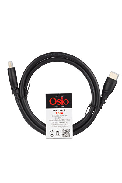 OSIO OSK-1480 Καλώδιο HDMI Ultra High Speed 2.1, 4K/8K, 48 Gbps με ethernet α...