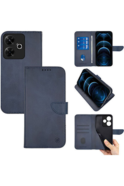 Other Σονίκ Αστική Θήκη Πορτοφόλι Xiaomi Redmi 13 4G Poco M6 4G Σκούρο Μπλε