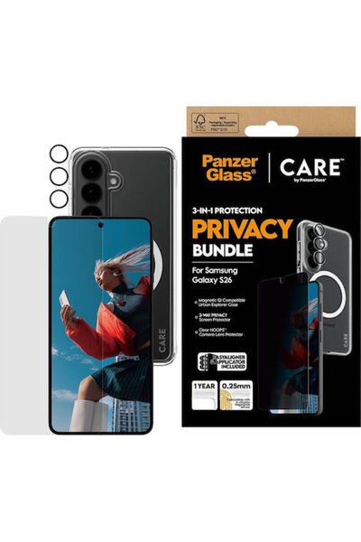 Panzer Glass PanzerGlass Care Privacy 3-σε-1 Πλαστικό Σετ Πίσω Καλύμματος με ...