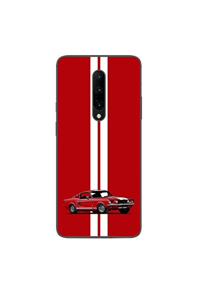 OEM Husa compatibila cu OnePlus 7 Pro Silicon Gel Tpu Model Red Mustang