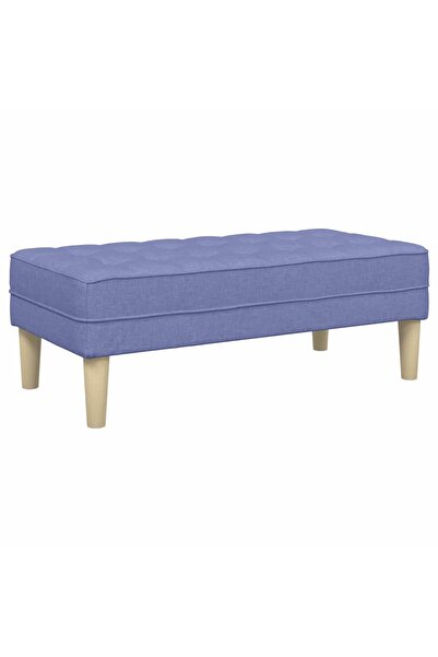 vidaxl bench with Pillow Blue Jeans 113 x 57 x 39 cm fabric