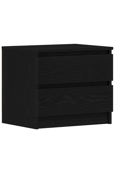 vidaxl Dulap de noapte Stejar Negru 50 x 40 x 43,5 cm Lemn compozit