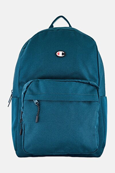 Champion Men Brand Logo Backpack, Teal Blue