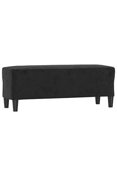vidaxl Bancă, negru, 100x35x41 cm, catifea