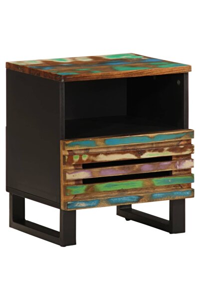 vidaxl Noptieră, 40x34x46 cm, lemn masiv de acacia