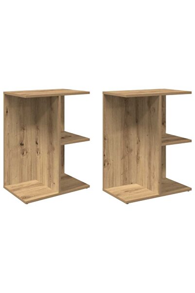 vidaxl Noptiere 2 buc Stejar artizanal 46,5x29x61 cm Lemn prelucrat