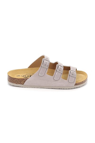 PLAKTON Γυναικεία Comfort Παντόφλα Χρώματος Γκρι 186456-823