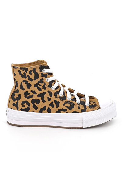 All Star Παιδικό Μποτάκι για Κορίτσι Converse Ctas Eva Lift Hi Χρώματος Καφέ ...