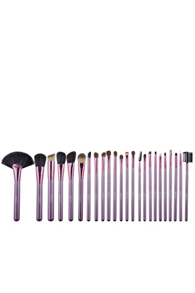 Megaga Top Bottom Set of 24 makeup brushes, Megaga, Lila Rossa, with black case
