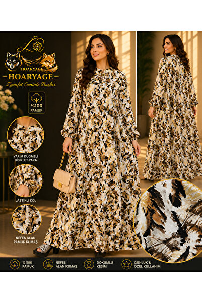 hoaryage Viscose Long Robe Dress, Comfortable Fit, Oversize, Casual, Stylish,...
