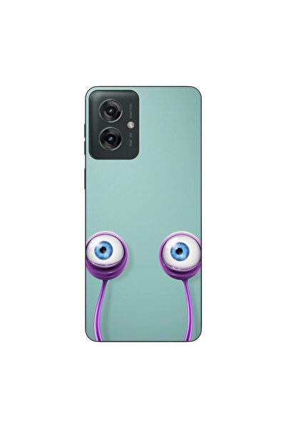 OEM Калъф, съвместим с Motorola Moto G55, силиконов гел TPU, с шарка  "Очи на...