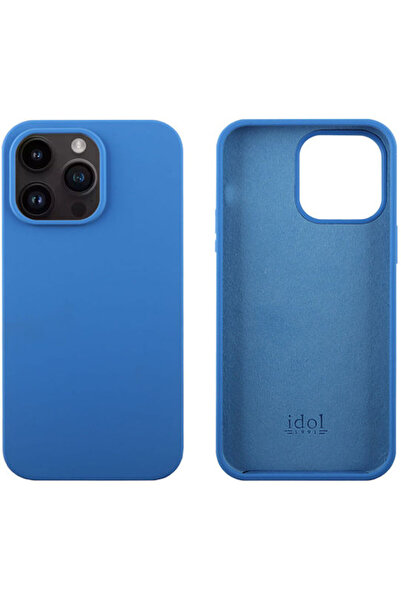 Other Idol 1991 Velvet Elite Silicone Back Cover Blue for iPhone 14 Pro Max C...