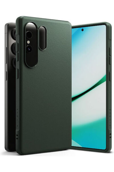 Ringke Back Cover Tempered Glass 2mm with Strap Green (Galaxy S25 Ultra)