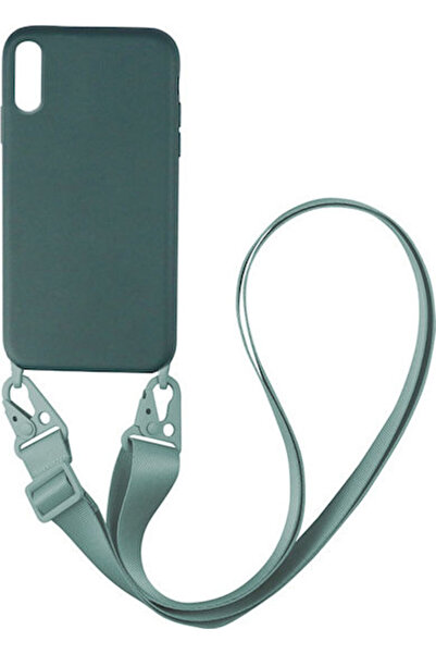 Other Sonique Carryhang Υγρή Θήκη Πλάτης Σιλικόνης 0.5mm με Λουράκι Σκούρο Πρ...