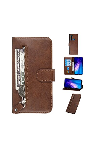 sscase Horizontal Flip Θήκη Πορτοφόλι Brown (Xiaomi Redmi Note 8)