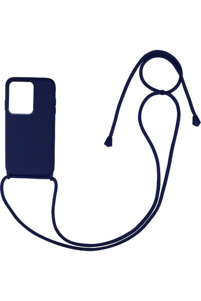 Other Sonique CarryHang Πίσω Θήκη Σιλικόνης 0.5mm με Λουράκι Ναυτικό Μπλε (Re...