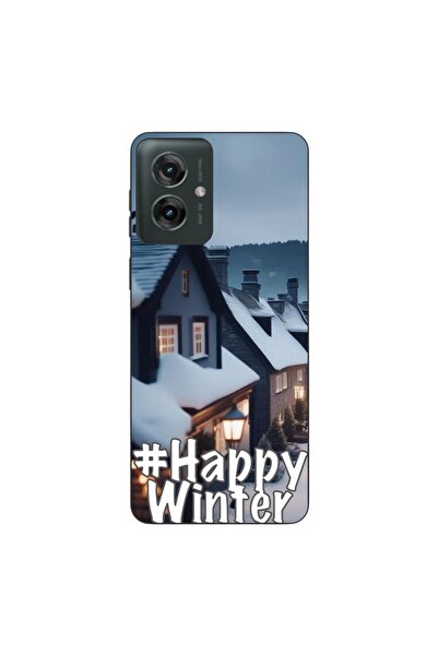 OEM Case compatible with Motorola Moto G55 Silicone Gel Tpu Happy Winter Pattern