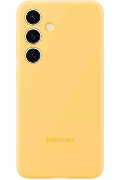 Samsung Κάλυμμα Σιλικόνης Πίσω Θήκη Σιλικόνης Κίτρινο (Galaxy S24) Κωδικός: E...