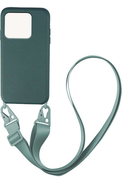 Other Sonique Carryhang Υγρή Θήκη Πλάτης Σιλικόνης 0.5mm με Λουράκι Σκούρο Πρ...