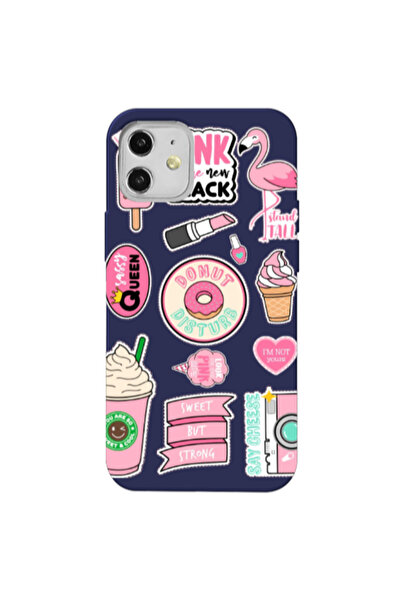 Other Apple iPhone 12 Donut disturb Dark blue Colored Silicone TPU Θήκη