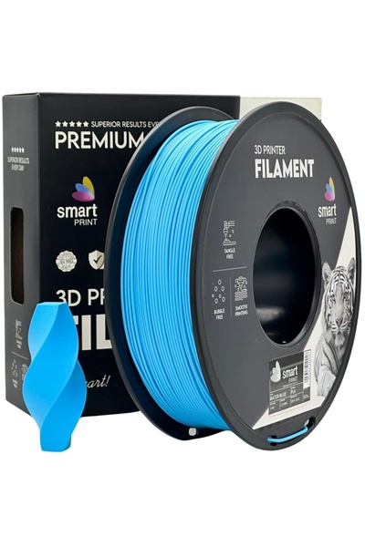 Smart Print PLA filament Light blue (water blue) 1.75 mm 1 kg
