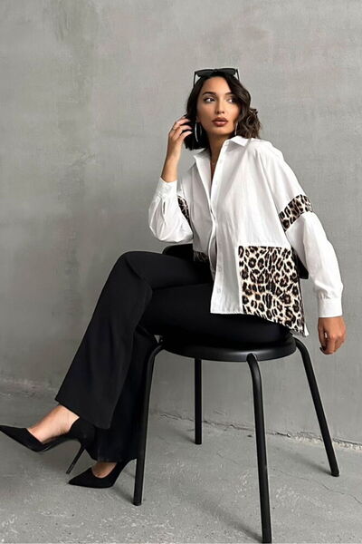 VERYMODA Košulja sa detaljima leoparda - B. Leopard | F1792