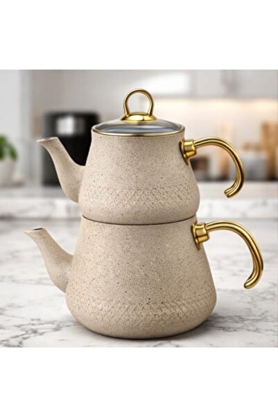 Yıldızan Nzr Beautestore Teapot Set, Granite Look Teapot Set, Durable Modern ...