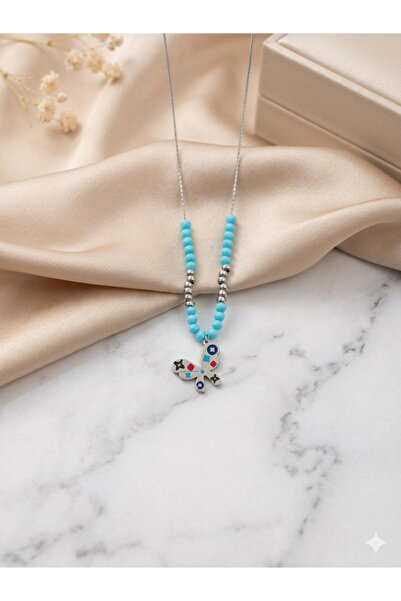 Bozhi Necklace Steel Silver Business Woman Style