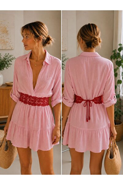 Cherry Butik Pleteni pojas za bandanu oko struka