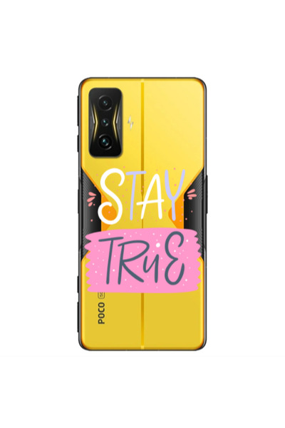 Other Xiaomi Poco F4 Gt Stay True Transparent Silicone TPU Θήκη