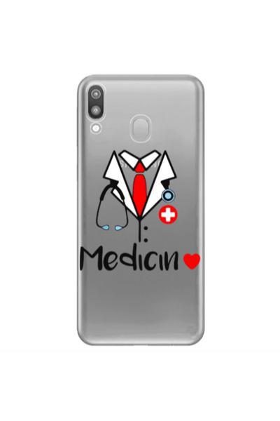 Other Samsung M20 Medicin Transparent Silicone TPU Θήκη