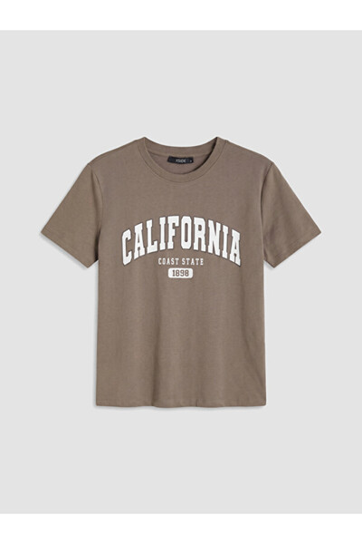 LC Waikiki RMZ GİYİM FARKIYA Tricou de damă cu imprimeu California