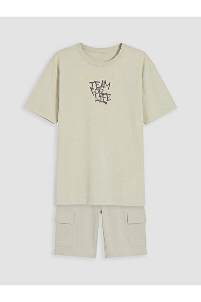LC Waikiki Slogan Printed Boys' Set for Style Seekers from Uzg Store
