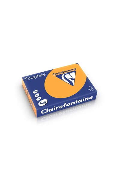 Clairefontaine Хартия А4 80 гр/м² блед оранжев цвят 500 листа/топка