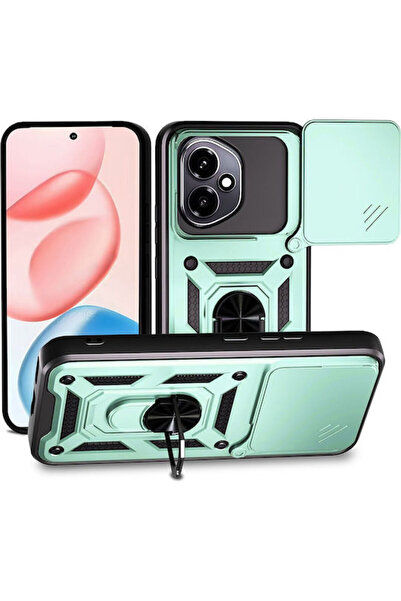Techsuit Σειρά Camshield Πίσω Κάλυμμα Σιλικόνης Πράσινο (Honor 400)