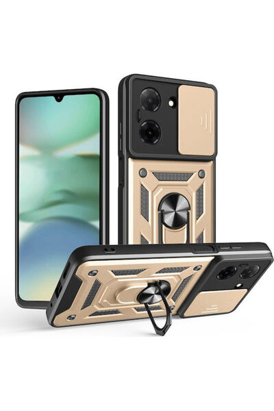Techsuit Σειρά Camshield Πίσω Κάλυμμα Χρυσό (Redmi A5)