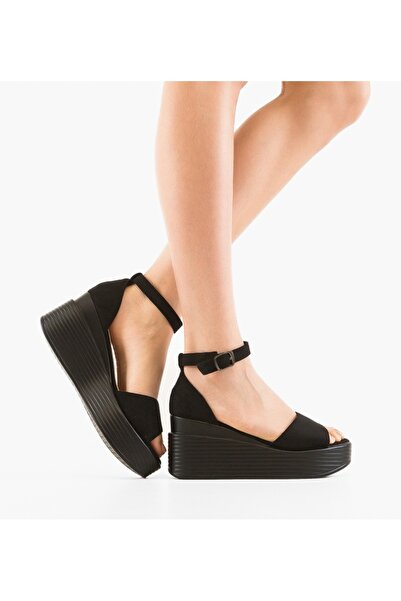 BENOTTİ Women's Danyz Black Platforms