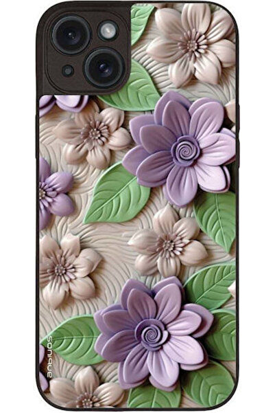 Other Θήκη Sonique Σειράς 3D Λουλουδιών για Apple iPhone 15 Plus Βιολετί
