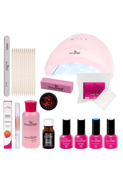 SensoPRO Milano Kit de manichiură glamuroasă cu ojă semipermanentă