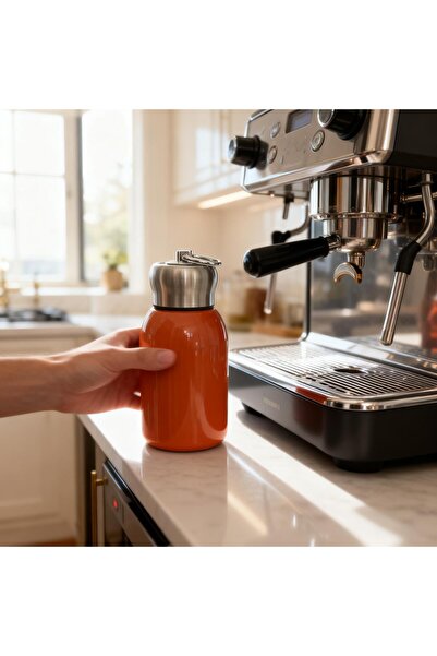ST Small coffee thermos 350 ml, red color