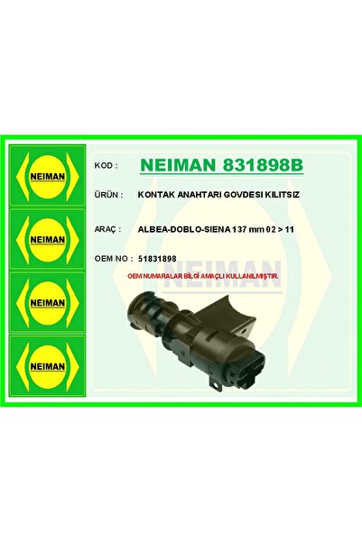BESCHER Gldisptm Contact Key Govdesi Unlocked Albea-Doblo-Siena 137 mm 02 (17...
