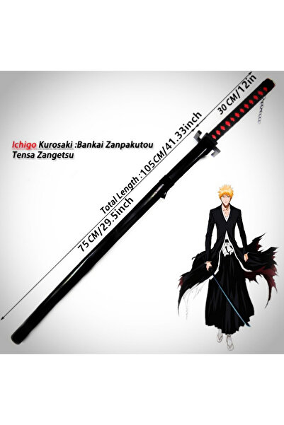 Good Fortune Bleach Ichigo Bankai cosplay sword