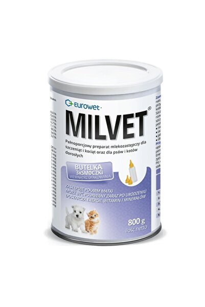 EUROWET Înlocuitor de lapte Milvet pentru câini și pisici 800g