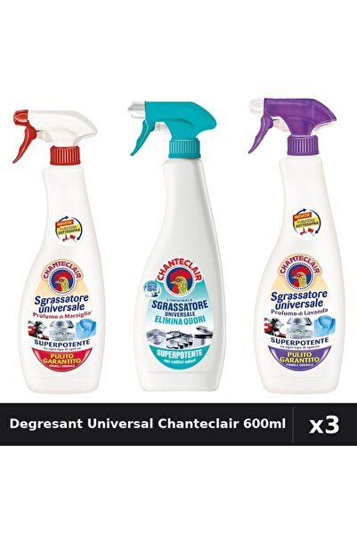 Chanteclair Set 3 Degresant Universal 600ml - Marsilia, Lavanda, Anti-Miros